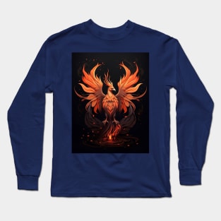 Phoenix Bird Rising From The Ashes Long Sleeve T-Shirt